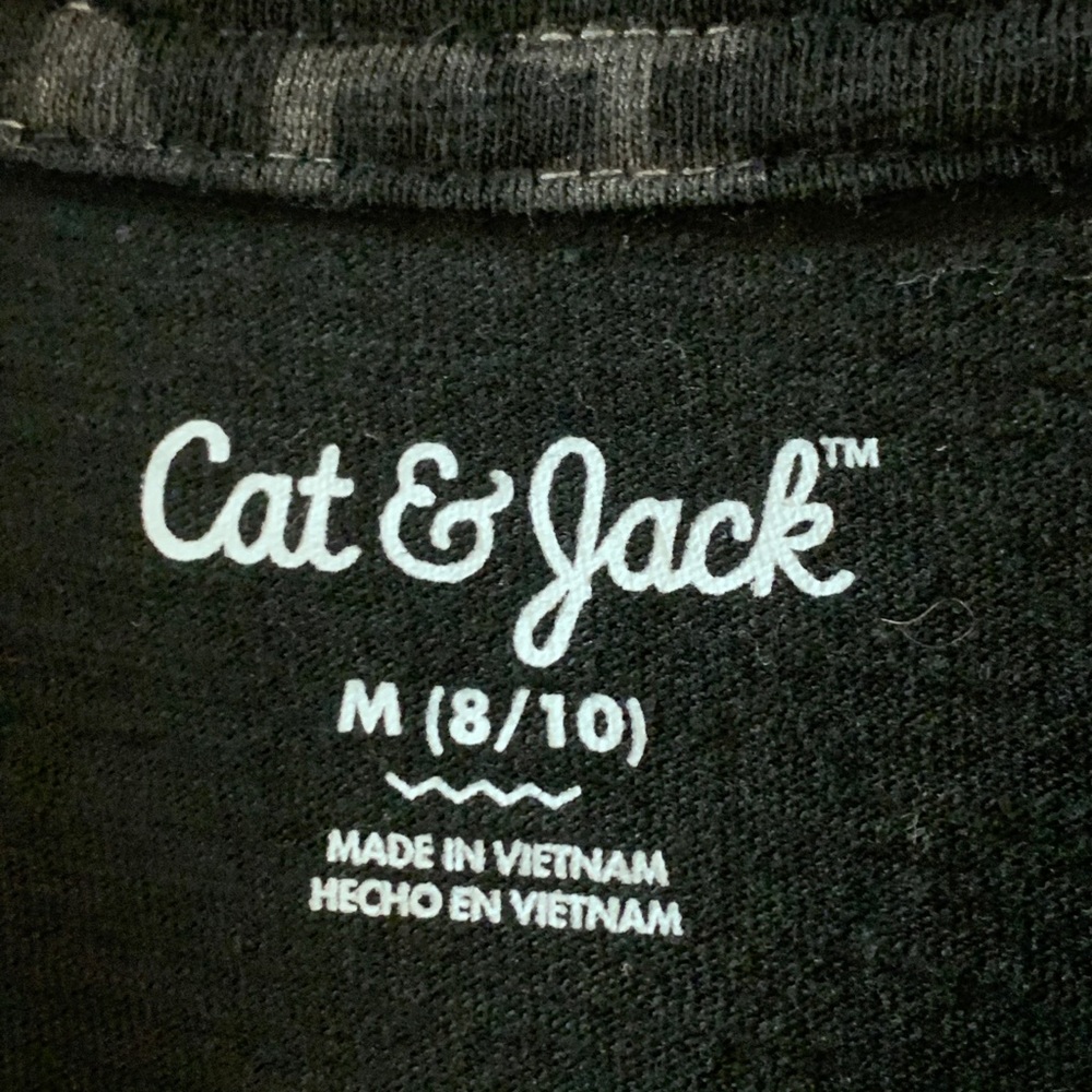 Youth Cat & Jack chalupa loteria El Apache graphic Tshirt black cotton medium - Picture 3 of 8
